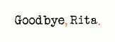 Logotipo de la marca de gafas de sol y óptica Goodbye, Rita.